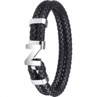 Браслет Zippo Steel Braided Leather Bracelet (22 см) купить в Волгограде