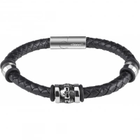 Браслет Zippo Three Charms Leather Bracelet 3 с шармами (20 см) купить в Волгограде