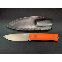 Нож LionSteel Bushcraft-R, сталь Sleipner, рукоять G10, оранжевый купить в Волгограде