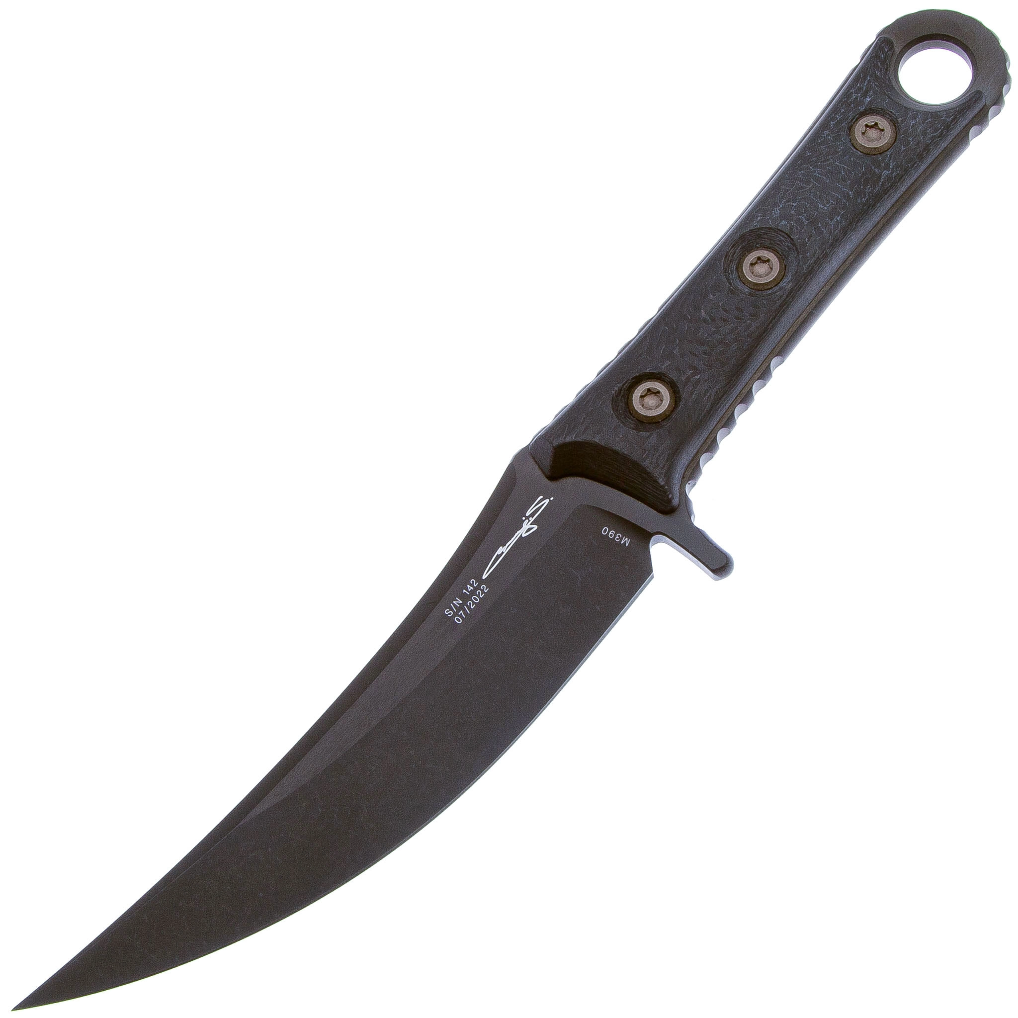 Нож Microtech Borka Blades SBK DLC, сталь M390, рукоять carbon fiber