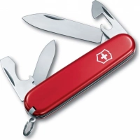 Нож перочинный Victorinox Recruit, сталь X55CrMo14, рукоять Cellidor®, красный купить в Волгограде