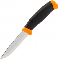 Нож с фиксированным лезвием Morakniv Companion Orange, сталь Sandvik 12C27, рукоять резина/пластик, оранжевый купить в Волгограде