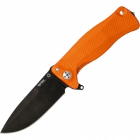 Нож складной LionSteel SR11A OB ORANGE, сталь Uddeholm Sleipner® Black Finish, рукоять алюминий (Solid®), оранжевый купить в Волгограде