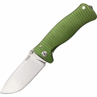 Нож складной LionSteel SR1A GS GREEN, сталь D2 Satin Finish, рукоять алюминий (Solid®), зелёный купить в Волгограде