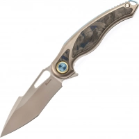 Нож складной Rikeknife Unicorn, сталь M390, Blue Carbon купить в Волгограде