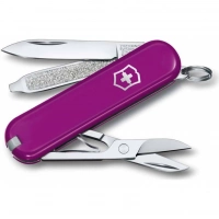 Нож Victorinox Classic SD Colors, Tasty Grape (0.6223.52G) пурпурный, 7 функций 58мм купить в Волгограде