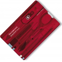 Швейцарская карта Victorinox SwissCard, сталь X45CrMoV15, рукоять ABS-Пластик, красный купить в Волгограде