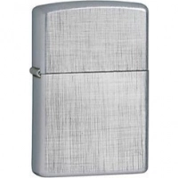 Зажигалка ZIPPO Linen Weave с покрытием Brushed Chrome, латунь/сталь, серебристая, матовая, 36x12x56 мм купить в Волгограде